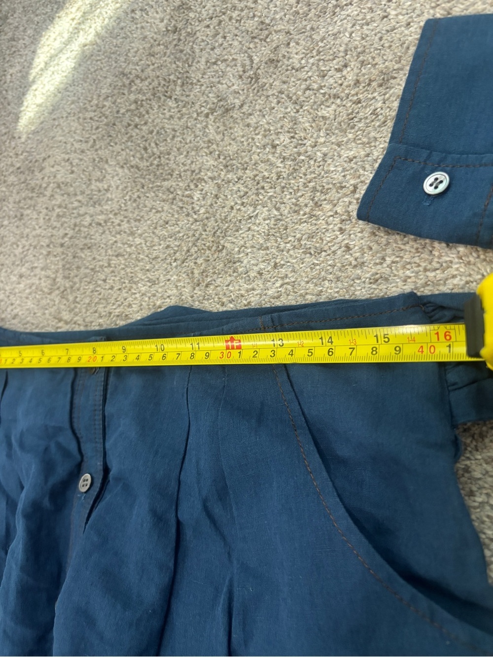Theory Neini Chambray Mini Skirt Sz 6 Linen Blend Skirt with Mock Sleeve Belt - Picture 3 of 7